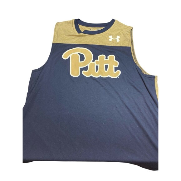 Under Armour Pitt Panthers tank top in navy and gold Size Large - Picture 2 of 4
